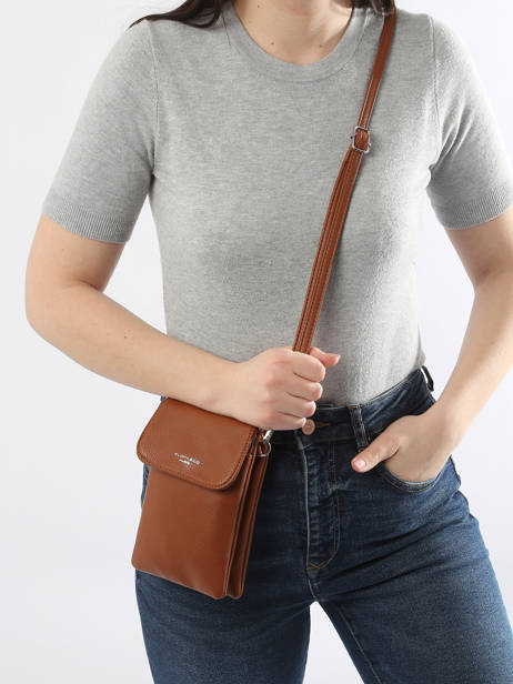 Cross Body Tas Grained Miniprix Bruin grained F3609 ander zicht 1